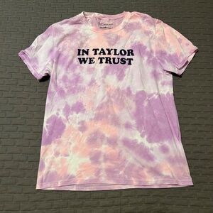 Taylor Swift Tie-Dye Tee (Pink/Purple)- Size M